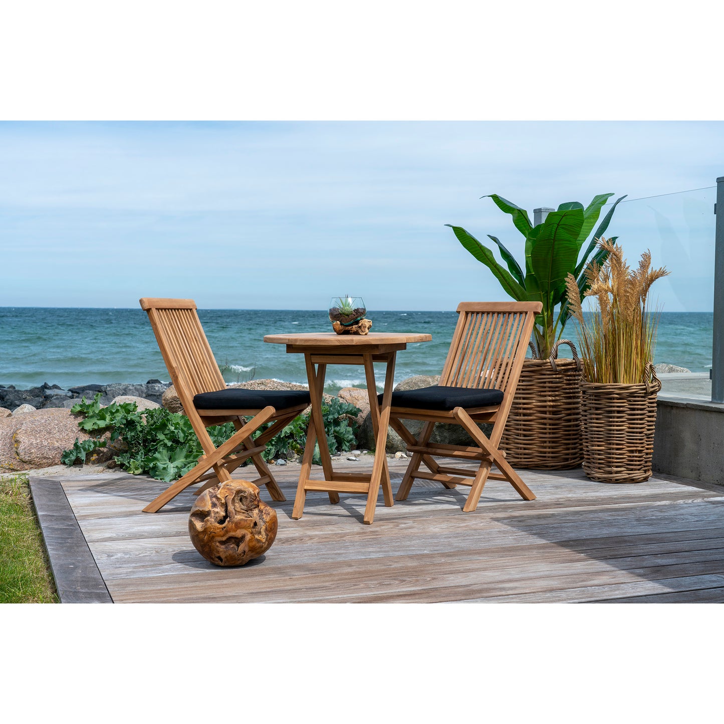 Oviedo Cafébord - Cafébord I Teaktræ, Natur Ø70X75 Cm ⎮ 5713917015283 ⎮ 7501100