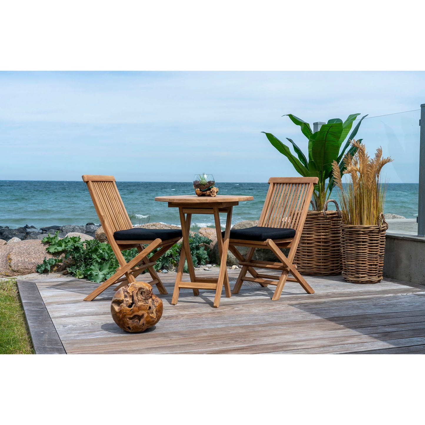 Oviedo Cafébord - Cafébord I Teaktræ, Natur Ø70X75 Cm ⎮ 5713917015283 ⎮ 7501100
