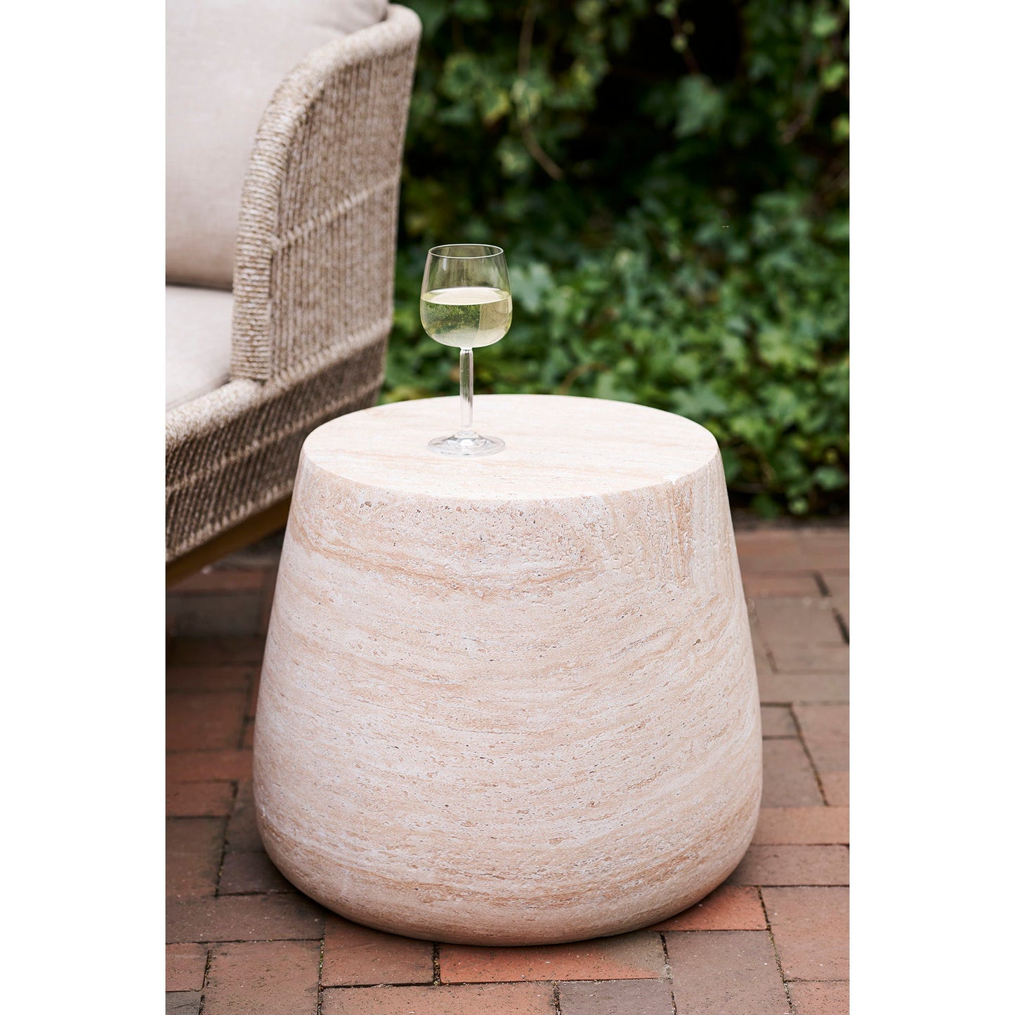 Bonn Sidebord - Sidebord, Fiberclay, Natur Ø47,5X41 Cm ⎮ 5713917034383 ⎮ 7521005