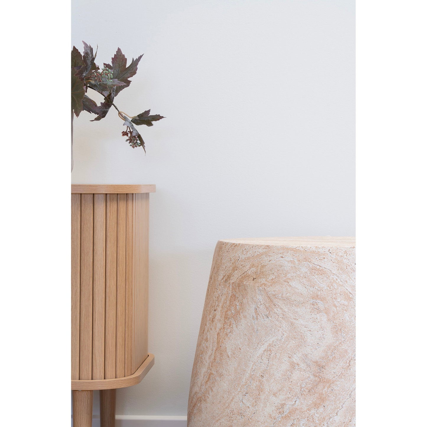 Bonn Sidebord - Sidebord, Fiberclay, Natur Ø47,5X41 Cm ⎮ 5713917034383 ⎮ 7521005