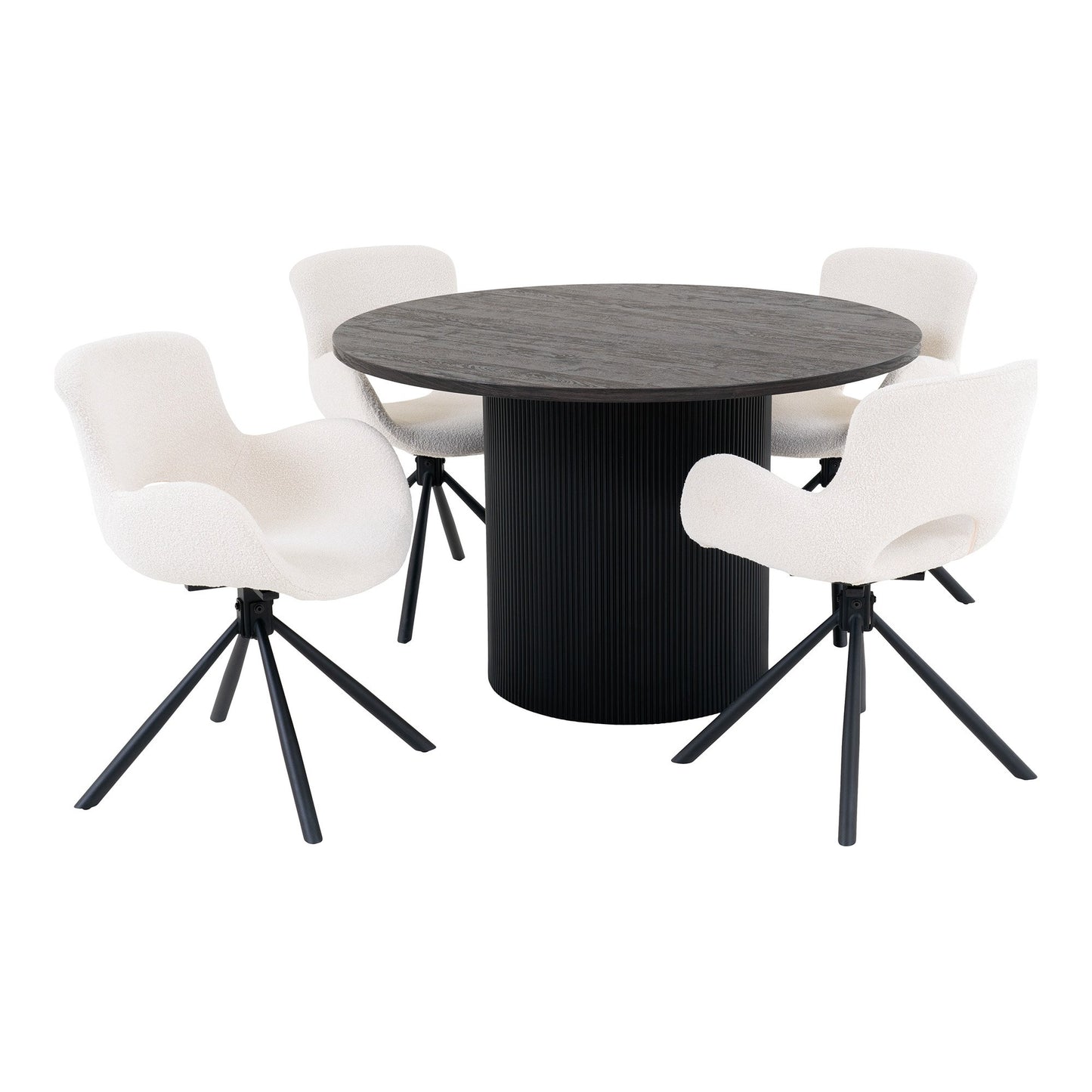 Boavista Og Amorim Spisebordssæt - Spisebord Og 4 Spisebordsstole ⎮ 5713917033669 ⎮ 7771010-S