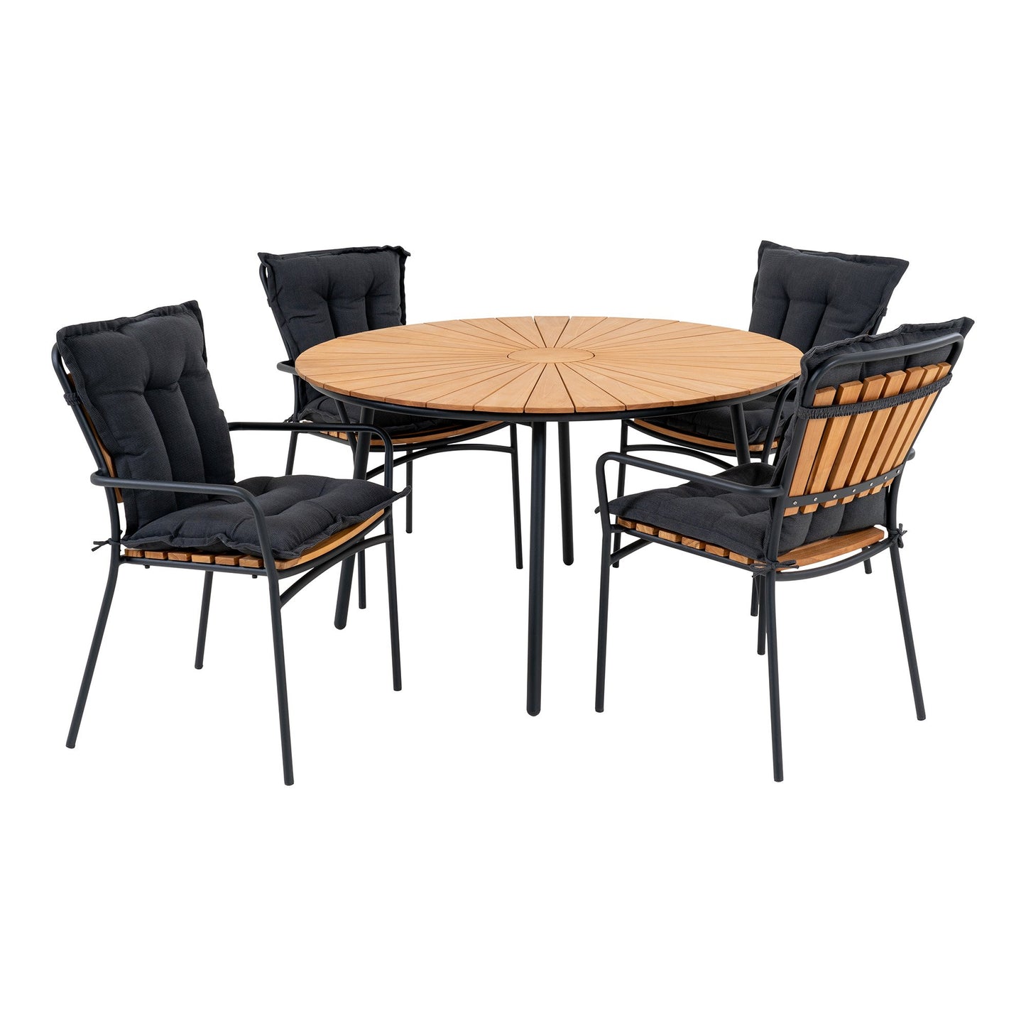 Oviedo Og Toledo Havemøbelsæt - Cafébord Og 2 Spisebordsstole ⎮ 5713917033638 ⎮ 7772030-S