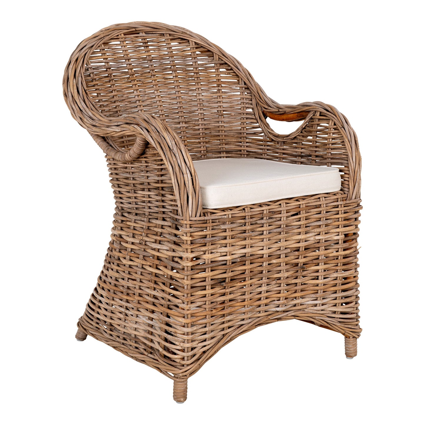 Larisa Havemøbelsæt - Larisa Havebord Ø120 Cm Og 4 Larisa Havestole, Grå ⎮ 5713917032358 ⎮ 7774100-S