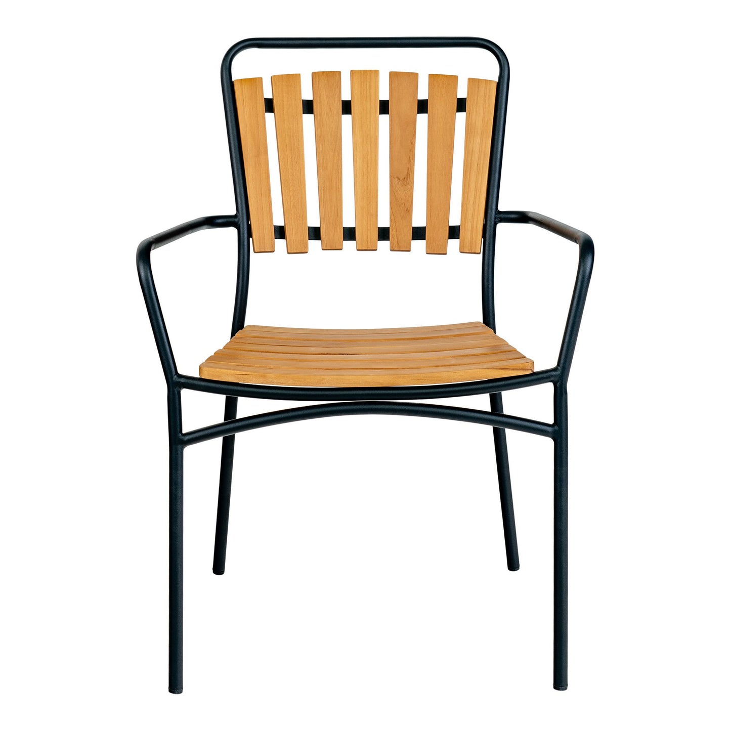 Cleveland Spisebordsstol - Spisebordsstol, Teak Med Sort Stel ⎮ Sæt af 4 stk. ⎮ 5713917026265 ⎮ 7801170