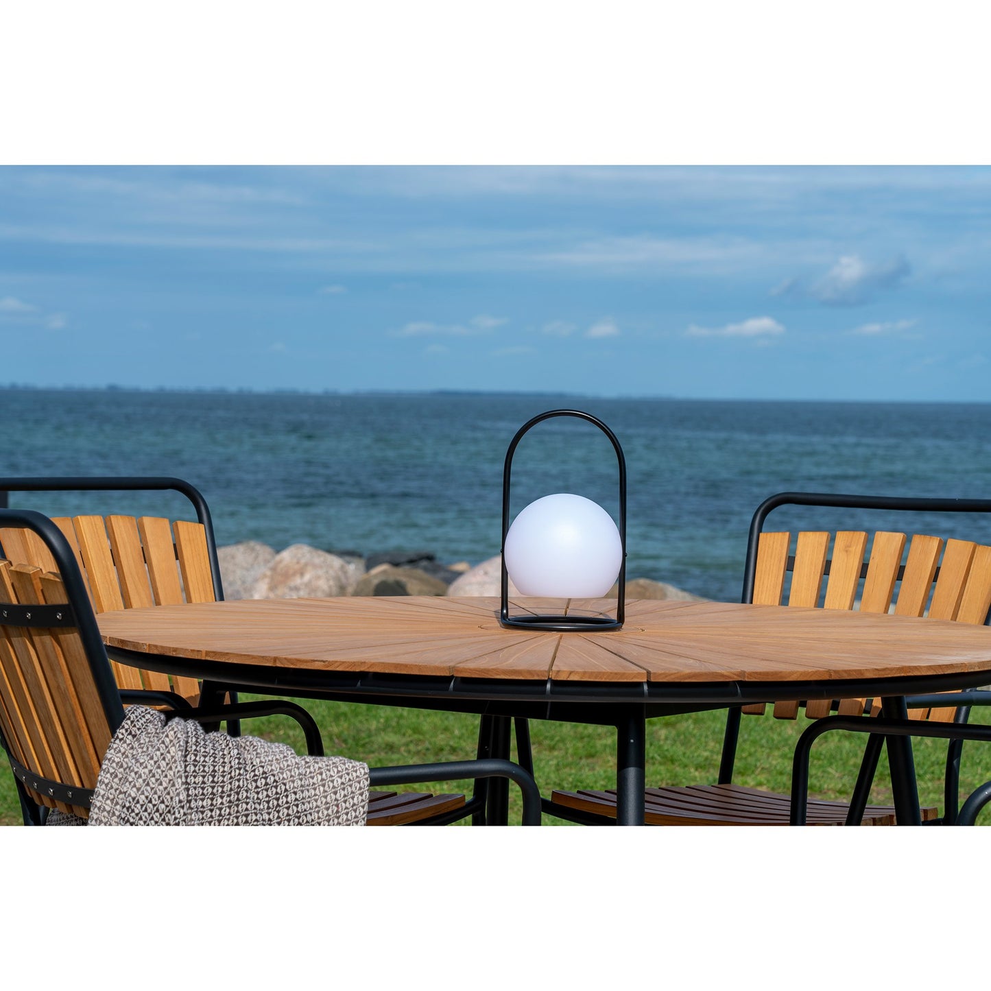 Cleveland Spisebordsstol - Spisebordsstol, Teak Med Sort Stel ⎮ Sæt af 4 stk. ⎮ 5713917026265 ⎮ 7801170