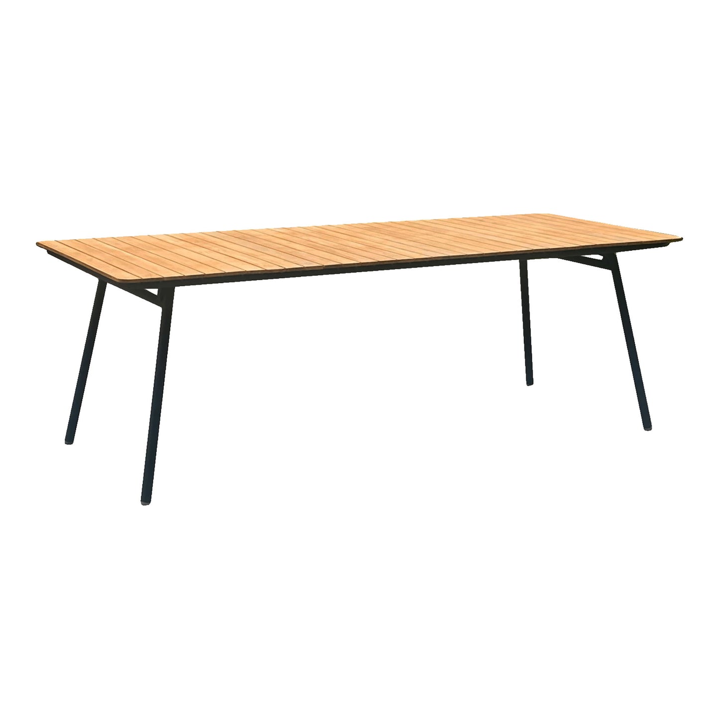 Cleveland Spisebord - Spisebord, Teak Bordplade, Natur, Sorte Ben 90X220X74 Cm ⎮ 5713917034369 ⎮ 7801185