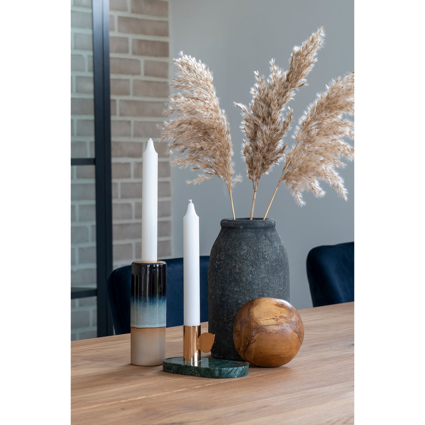 Velas Dekorationsvaser - Dekorationsvaser, Terracotta, Mørkegrå, Sæt Af 3 ⎮ 5713917015436 ⎮ 9001530