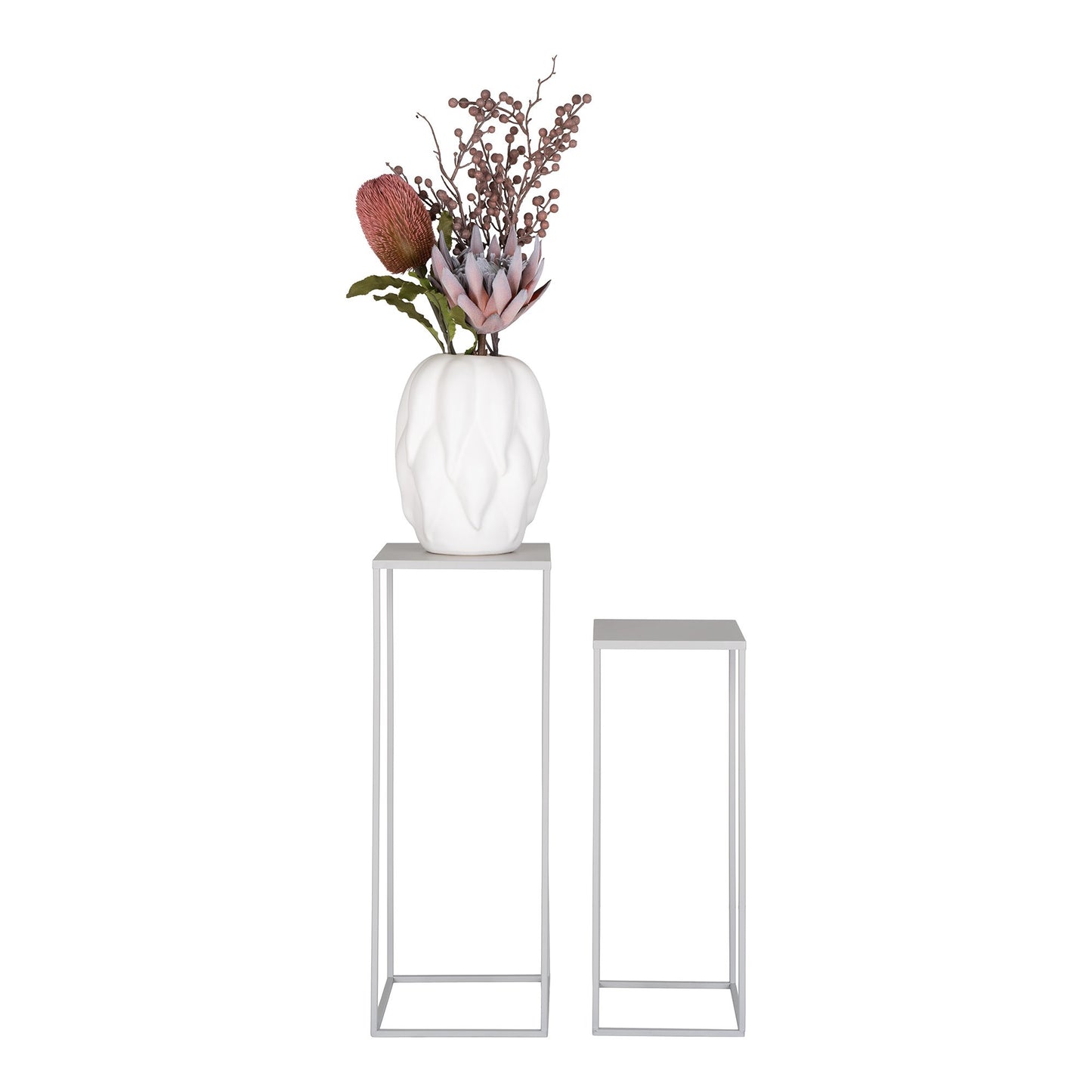 Beja Blomsteropsats - Blomsteropsats, Stål, Grå, Sæt Af 2 ⎮ 5713917026456 ⎮ 9201025