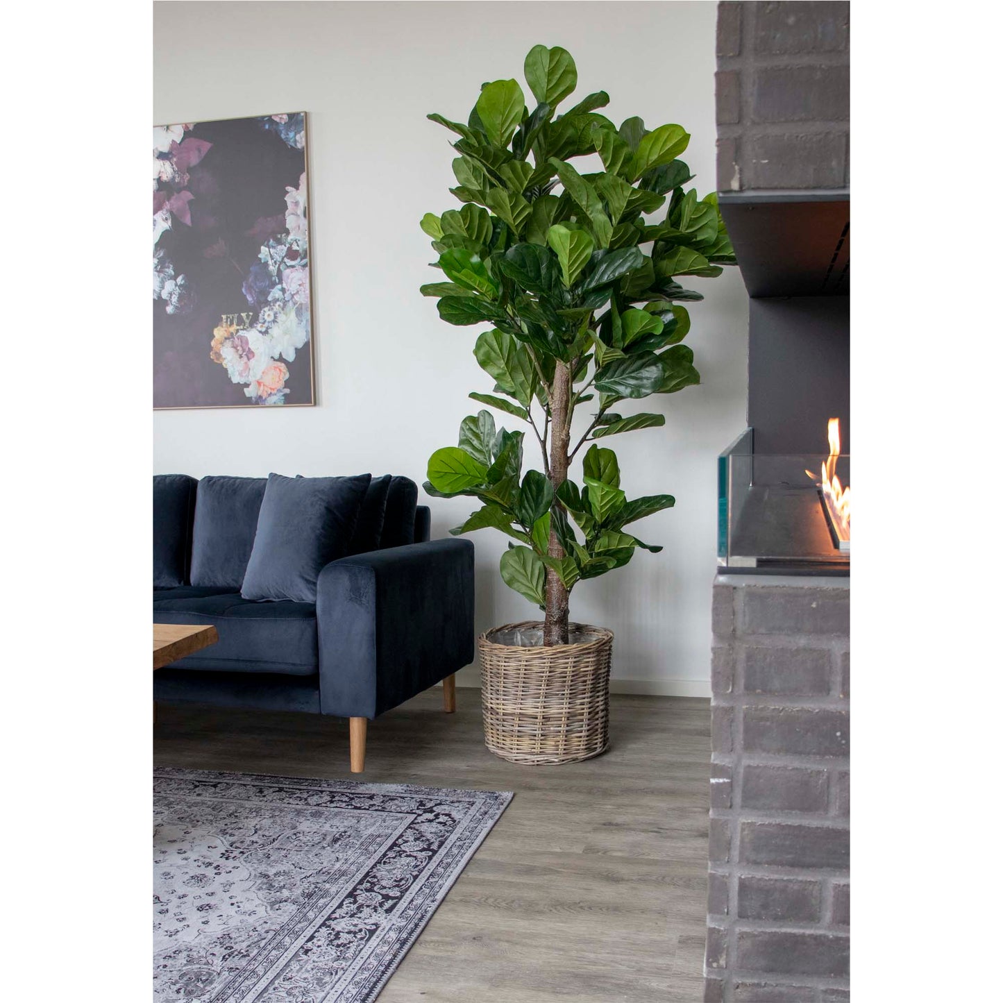 Fiddle Violinfigen - Kunstig Plante, Grøn H:190 Cm ⎮ 5713917004522 ⎮ 9501050