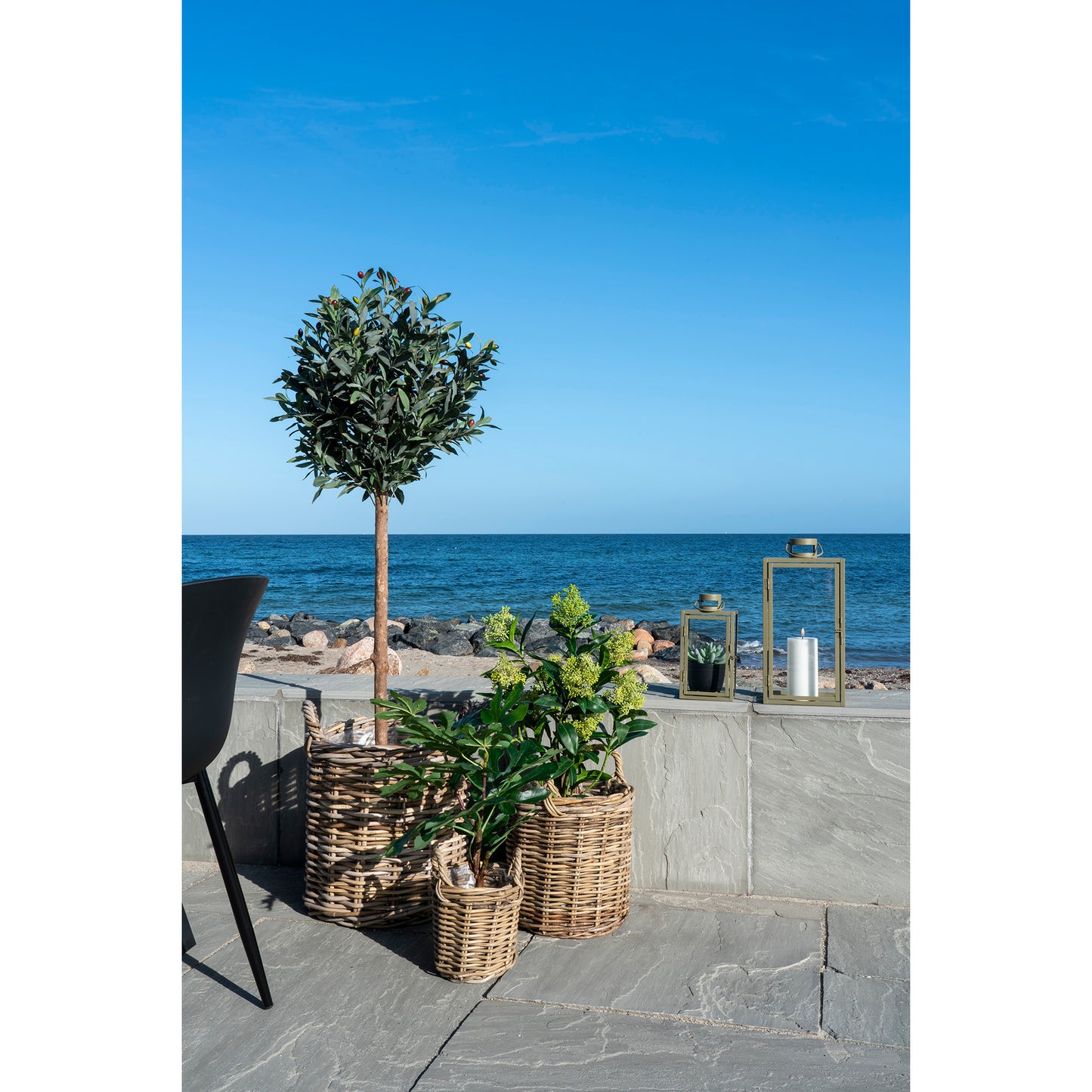 Skimmia Træ - Kunstig Plante, Grøn H:75 Cm ⎮ 5713917022595 ⎮ 9501120