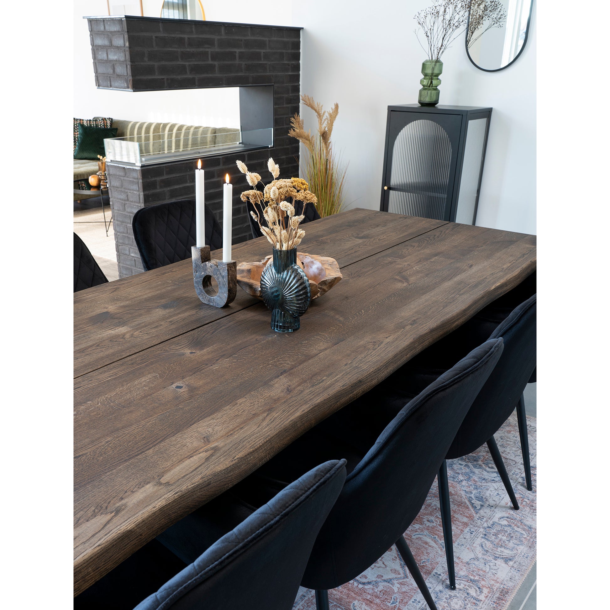 Harbo Spisebordsstol - Spisebordsstol, Velour, Sort, Sorte Ben, Hn1207 ⎮ Sæt af 2 stk. ⎮ 5713917017676 ⎮ 1001159 