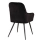 Harbo Spisebordsstol - Spisebordsstol, Velour, Sort, Sorte Ben, Hn1207 ⎮ Sæt af 2 stk. ⎮ 5713917017676 ⎮ 1001159 