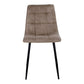 Middelfart Spisebordsstol - Spisebordsstol, Microfiber, Lysebrun, Sorte Ben, Hn1281 ⎮ Sæt af 2 stk. ⎮ 5713917000425 ⎮ 1001190 