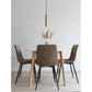 Middelfart Spisebordsstol - Spisebordsstol, Microfiber, Lysebrun, Sorte Ben, Hn1281 ⎮ Sæt af 2 stk. ⎮ 5713917000425 ⎮ 1001190 