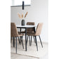 Middelfart Spisebordsstol - Spisebordsstol, Microfiber, Lysebrun, Sorte Ben, Hn1281 ⎮ Sæt af 2 stk. ⎮ 5713917000425 ⎮ 1001190 