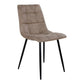 Middelfart Spisebordsstol - Spisebordsstol, Microfiber, Lysebrun, Sorte Ben, Hn1281 ⎮ Sæt af 2 stk. ⎮ 5713917000425 ⎮ 1001190 