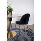 Geneve Spisebordsstol - Spisebordsstol, Velour, Blå, Messing Look Ben, Hn1205 ⎮ Sæt af 2 stk. ⎮ 5713917001484 ⎮ 1001251 