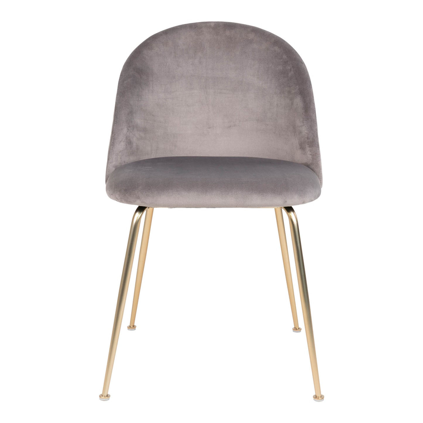 Geneve Spisebordsstol - Spisebordsstol, Velour, Grå, Messing Look Ben Hn1213 ⎮ Sæt af 2 stk. ⎮ 5713917002177 ⎮ 1001252 