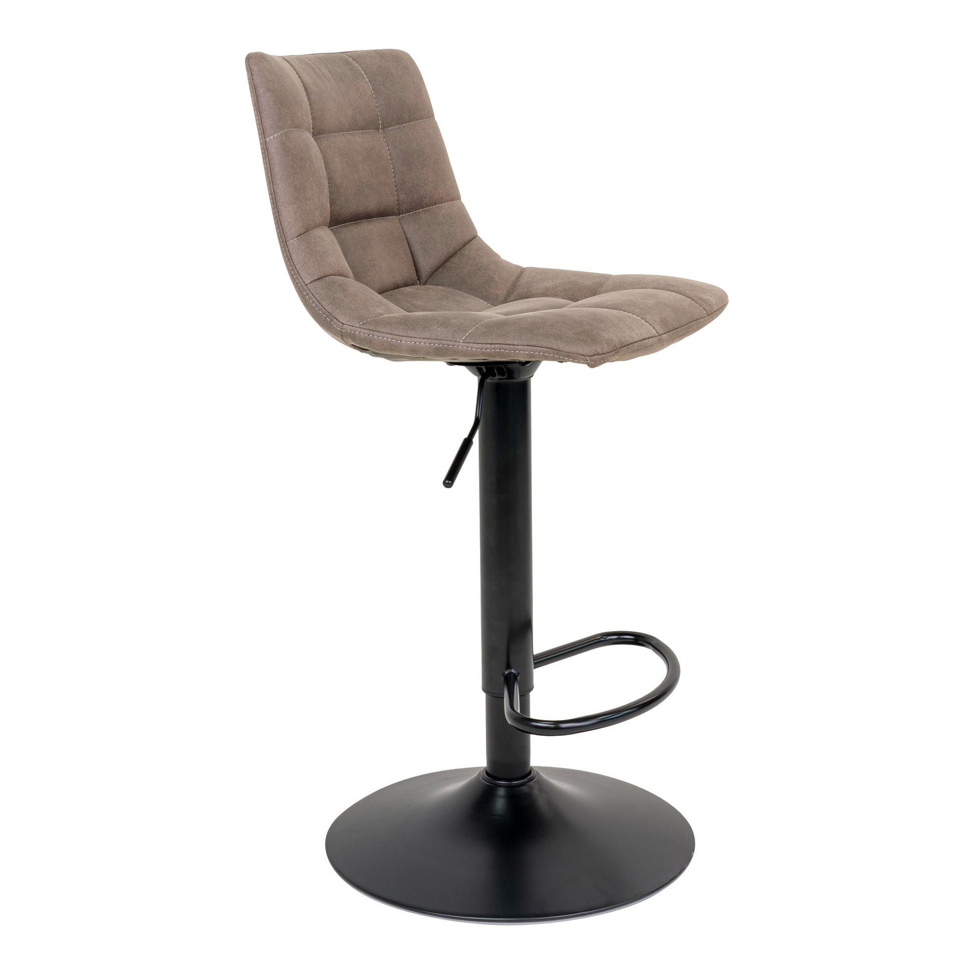 Middelfart Barstol - Barstol, Microfiber, Lysebrun, Sorte Ben, Hn1281 ⎮ Sæt af 2 stk. ⎮ 5713917009374 ⎮ 1001300 