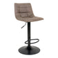 Middelfart Barstol - Barstol, Microfiber, Lysebrun, Sorte Ben, Hn1281 ⎮ Sæt af 2 stk. ⎮ 5713917009374 ⎮ 1001300 