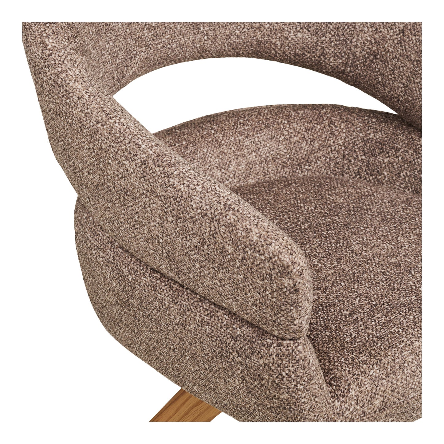 Dover Spisebordsstol - Spisebordsstol Med Drejefod, Brun, Natur Egetræsben Hn1323 ⎮ 5713917040988 ⎮ 1001408 