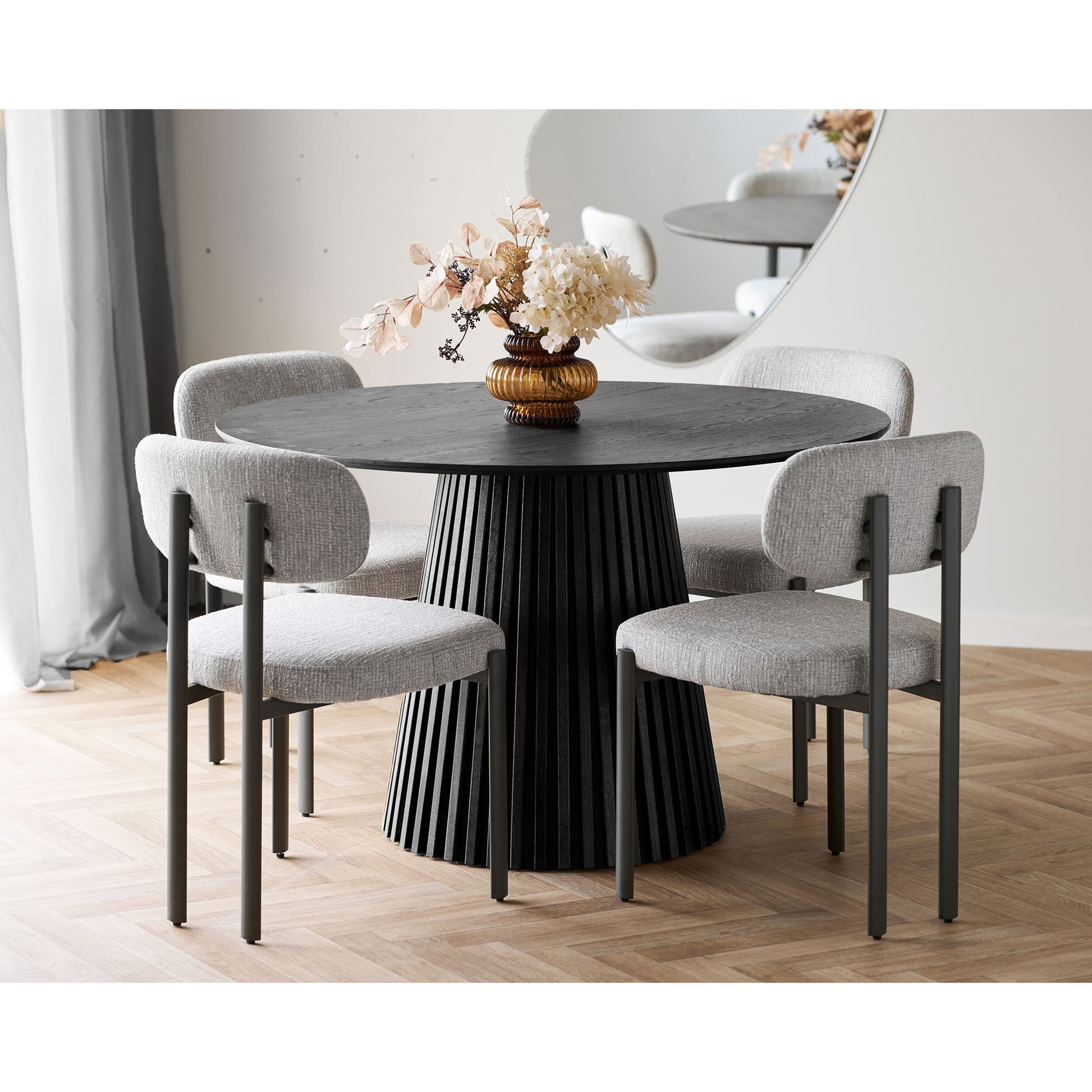 Royan Spisebordsstol - Spisebordsstol, Lysegrå, Grå Ben Hn1316 ⎮ Sæt af 2 stk. ⎮ 5713917035816 ⎮ 1001420 