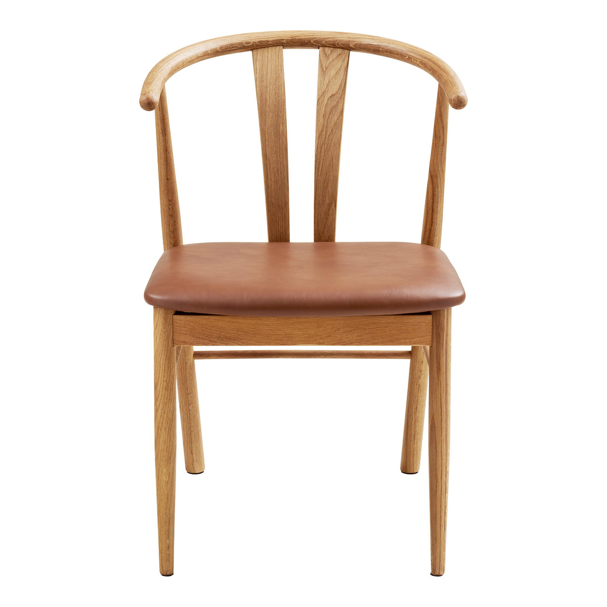 Artenara Spisebordsstol - Spisebordsstol, Eg/Pu, Natur/Brun Hn1218 ⎮ Sæt af 2 stk. ⎮ 5713917045198 ⎮ 1001493 