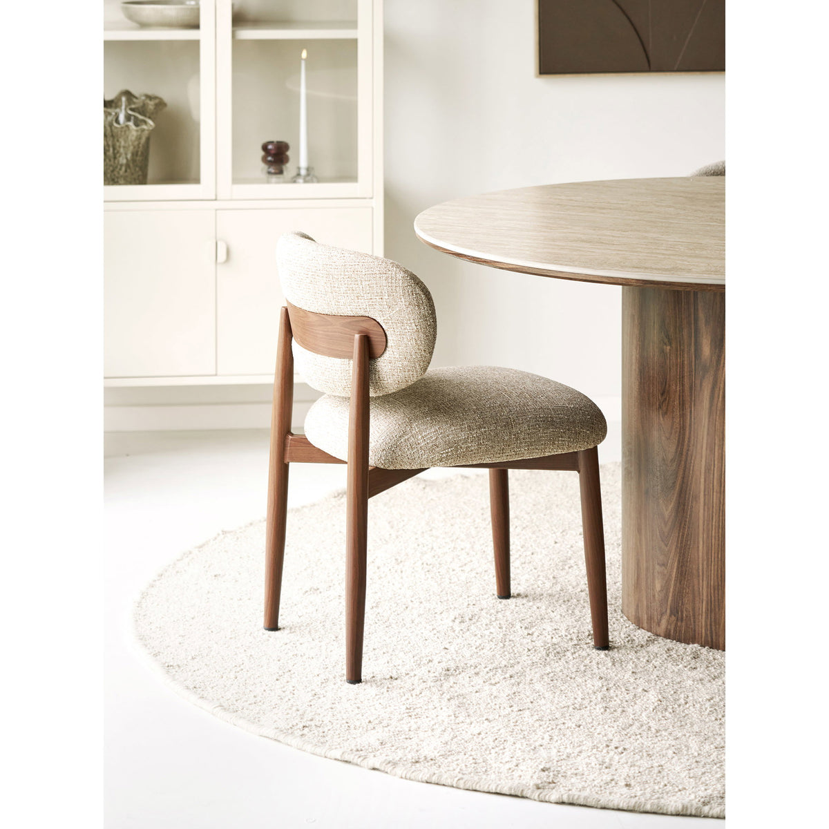 Isola Spisebordsstol - Spisebordsstol, Lysebrun, Trælook Ben, Mørkebrun Hn1359 ⎮ Sæt af 2 stk. ⎮ 5713917047529 ⎮ 1001496 