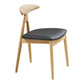 Lanuza Spisebordsstol - Spisebordsstol, Eg/Pu, Natur/Sort ⎮ Sæt af 2 stk. ⎮ 5713917048038 ⎮ 1001505 