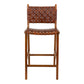 Perugia Counterstol - Counterstol, Læder, Brun, Teak Ben ⎮ 5713917010592 ⎮ 1001510 