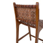 Perugia Counterstol - Counterstol, Læder, Brun, Teak Ben ⎮ 5713917010592 ⎮ 1001510 