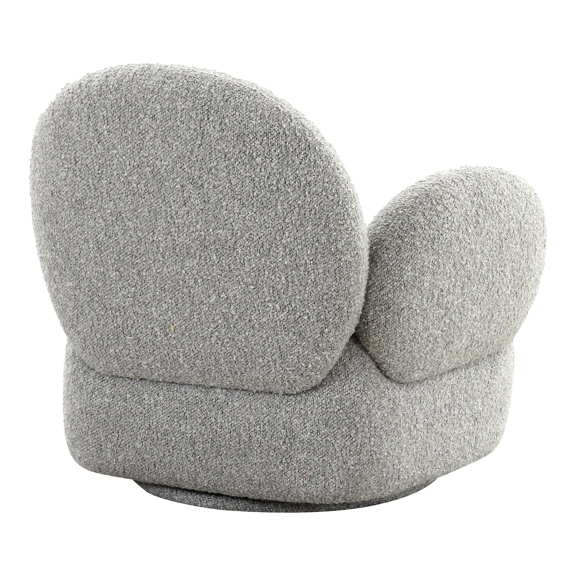Messina Loungestol Med Drejefunktion - Loungestol Med Drejefunktion, Bouclé, Lysegrå, Hn1253 ⎮ 5713917030088 ⎮ 1101183 