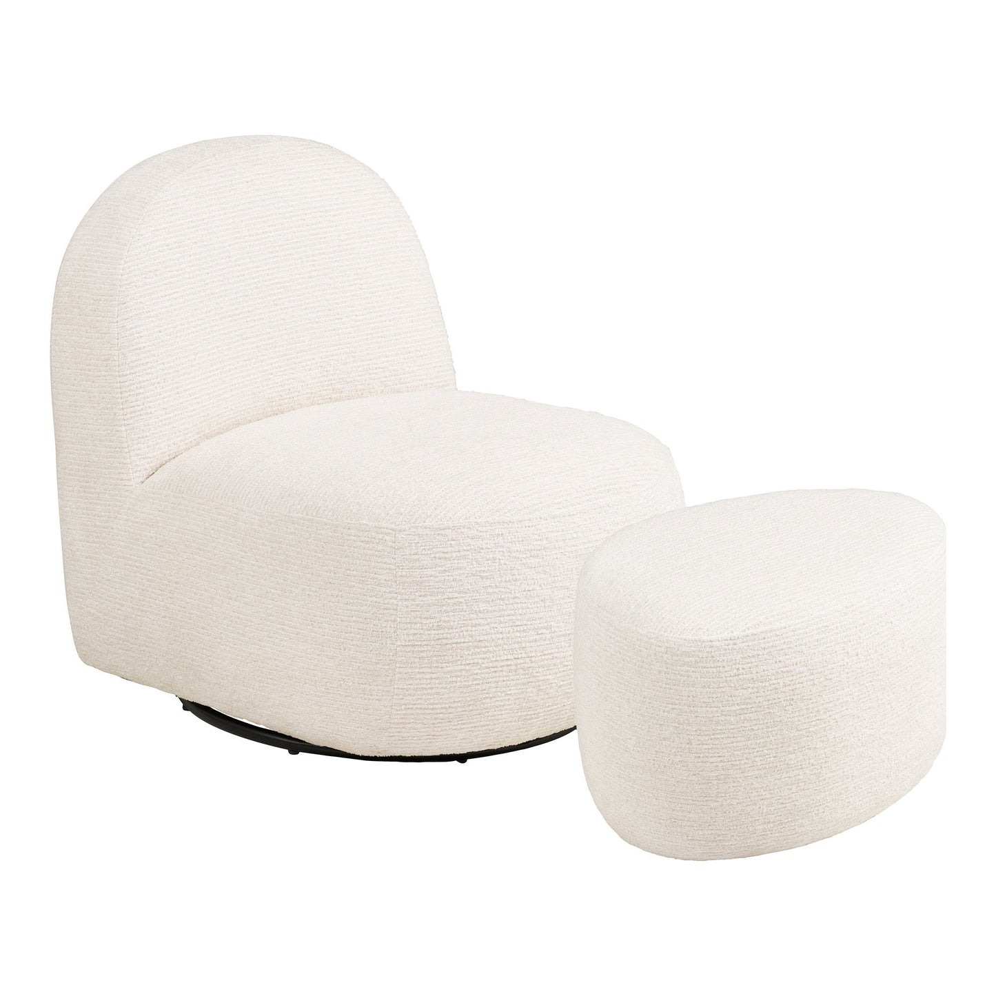 Milo Sæt - Loungestol Og Puf, Off-White Hn1081 ⎮ 5713917042128 ⎮ 1101241-S 