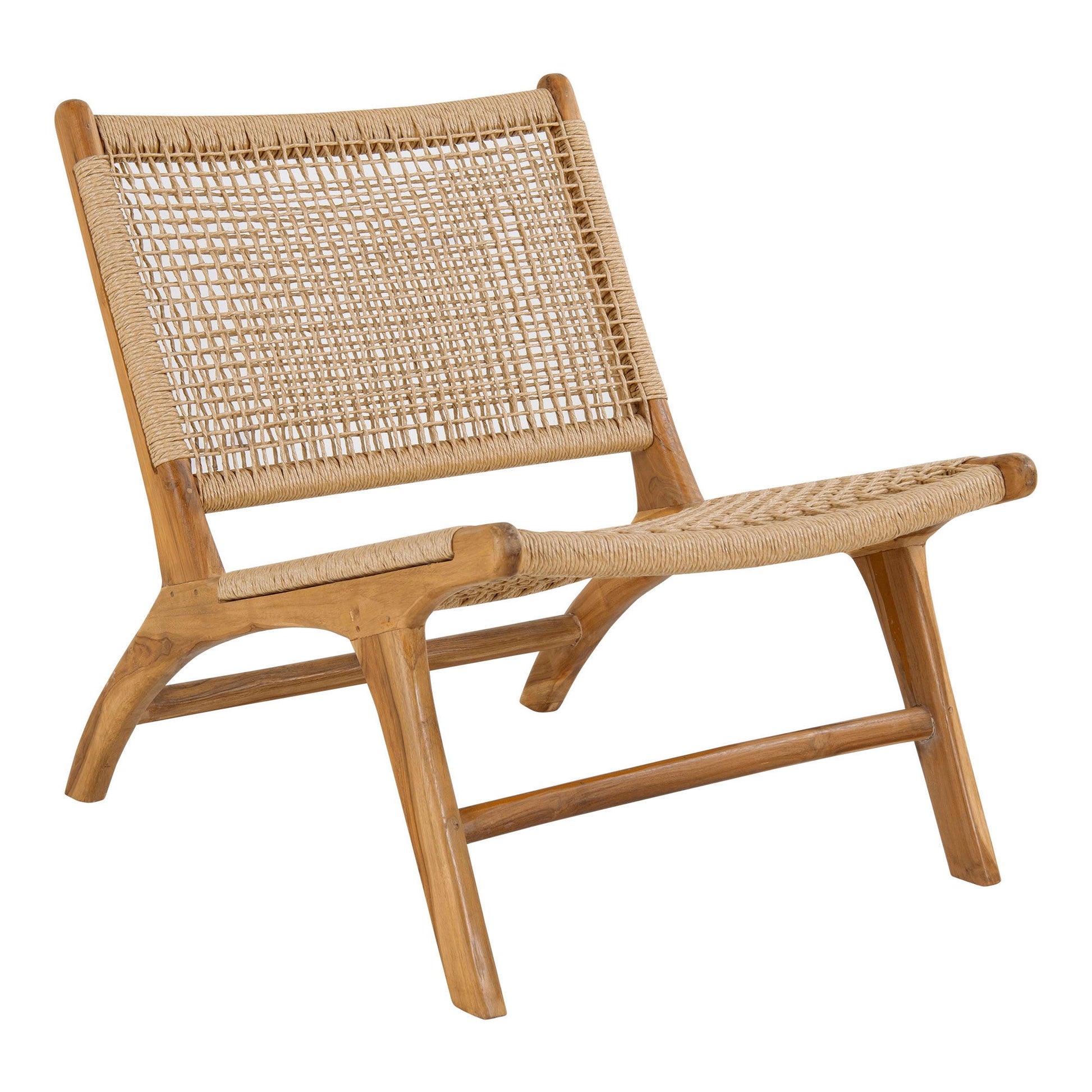 Derby Sæt - Loungestol Og Skammel, Teak/Pe Rattan, Natur ⎮ 5713917043170 ⎮ 1101505-S 