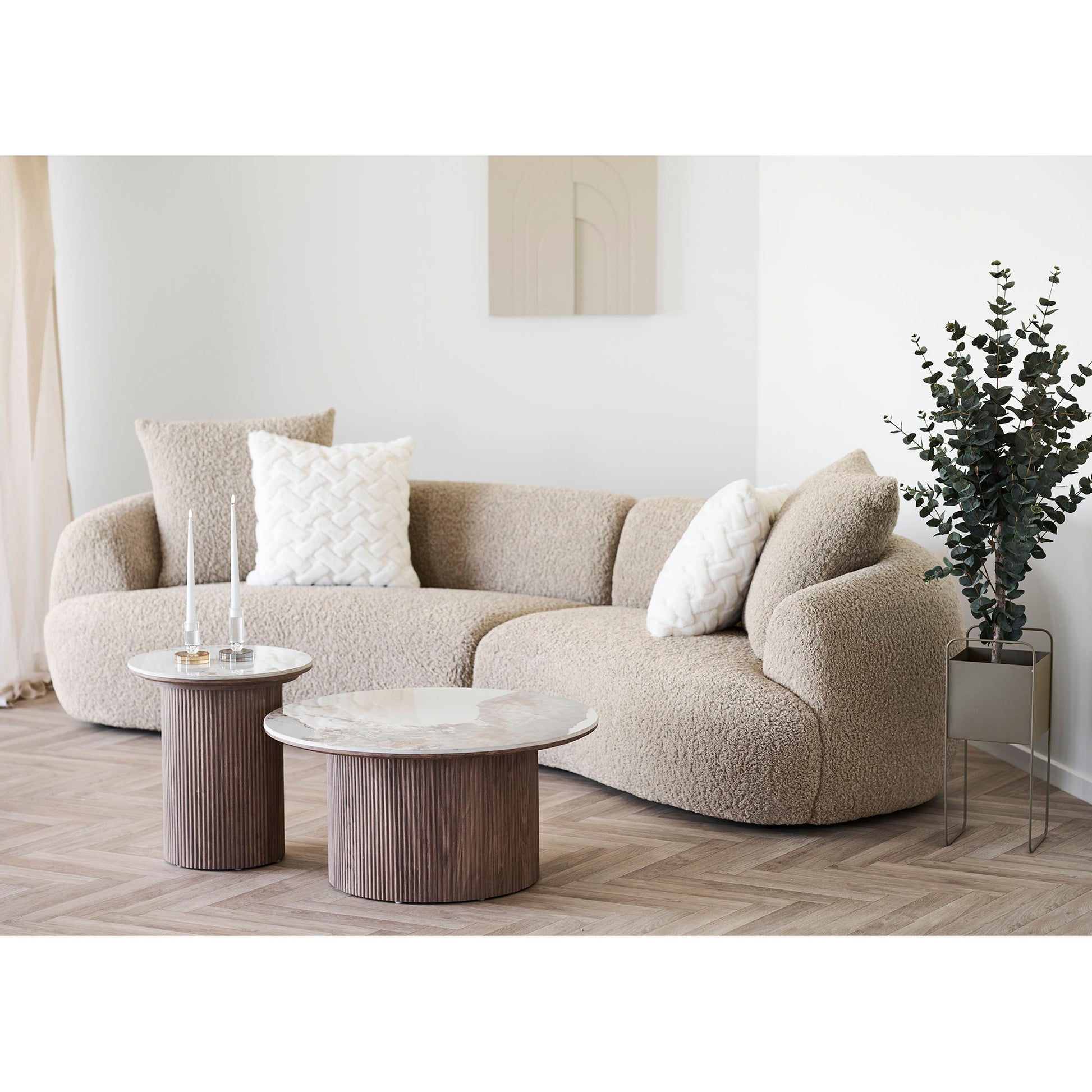 Dali Sofa - Sofa Med 4 Puder, Lysebrun Hn1265 ⎮ 5713917036547 ⎮ 1250005 