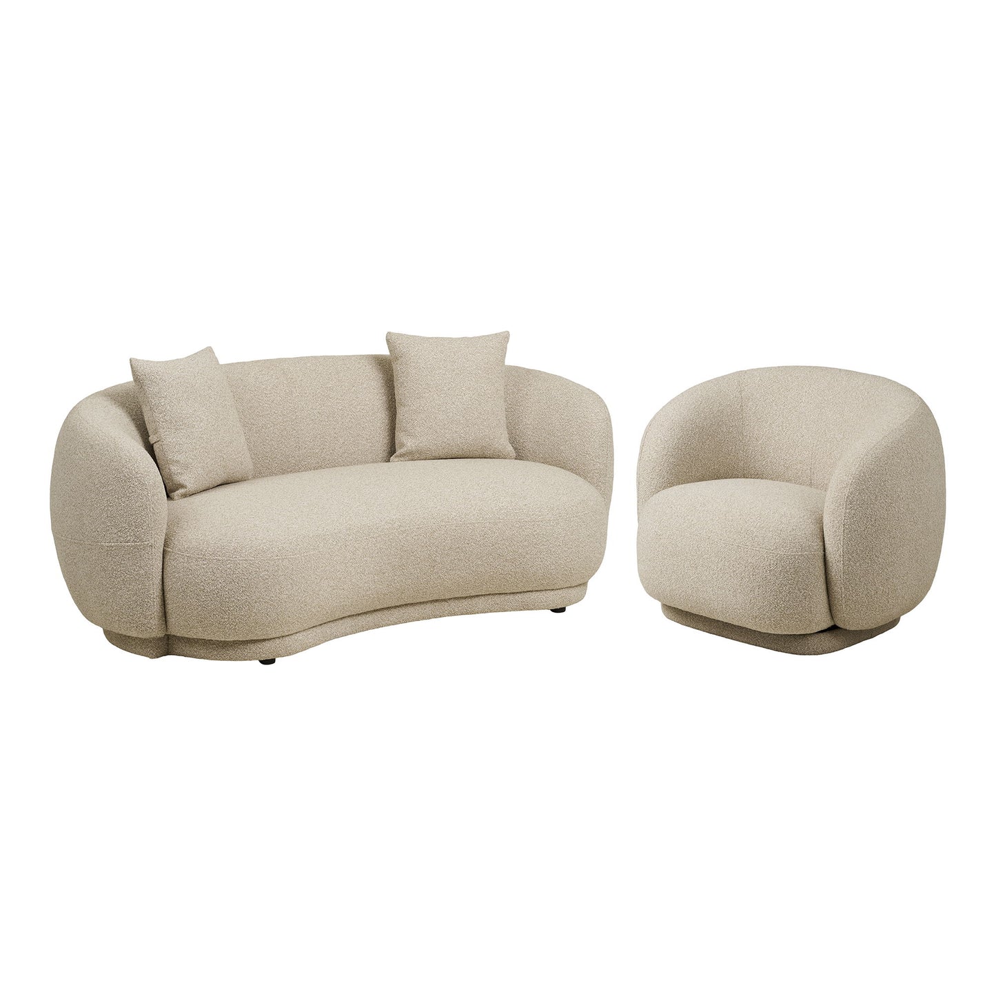 Hawkes Sæt - Sæt, 2,5 Personers Sofa Og Loungestol, Sand Hn1287 ⎮ 5713917044283 ⎮ 1301251-S 