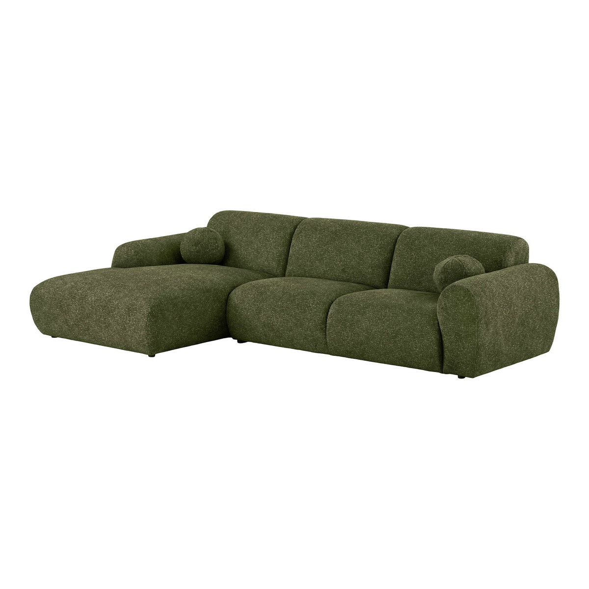 Clyde Loungesofa - Loungesofa Med To Puder, Venstrevendt, Olivengrøn, Hn1425 ⎮ 5713917049240 ⎮ 1301340 