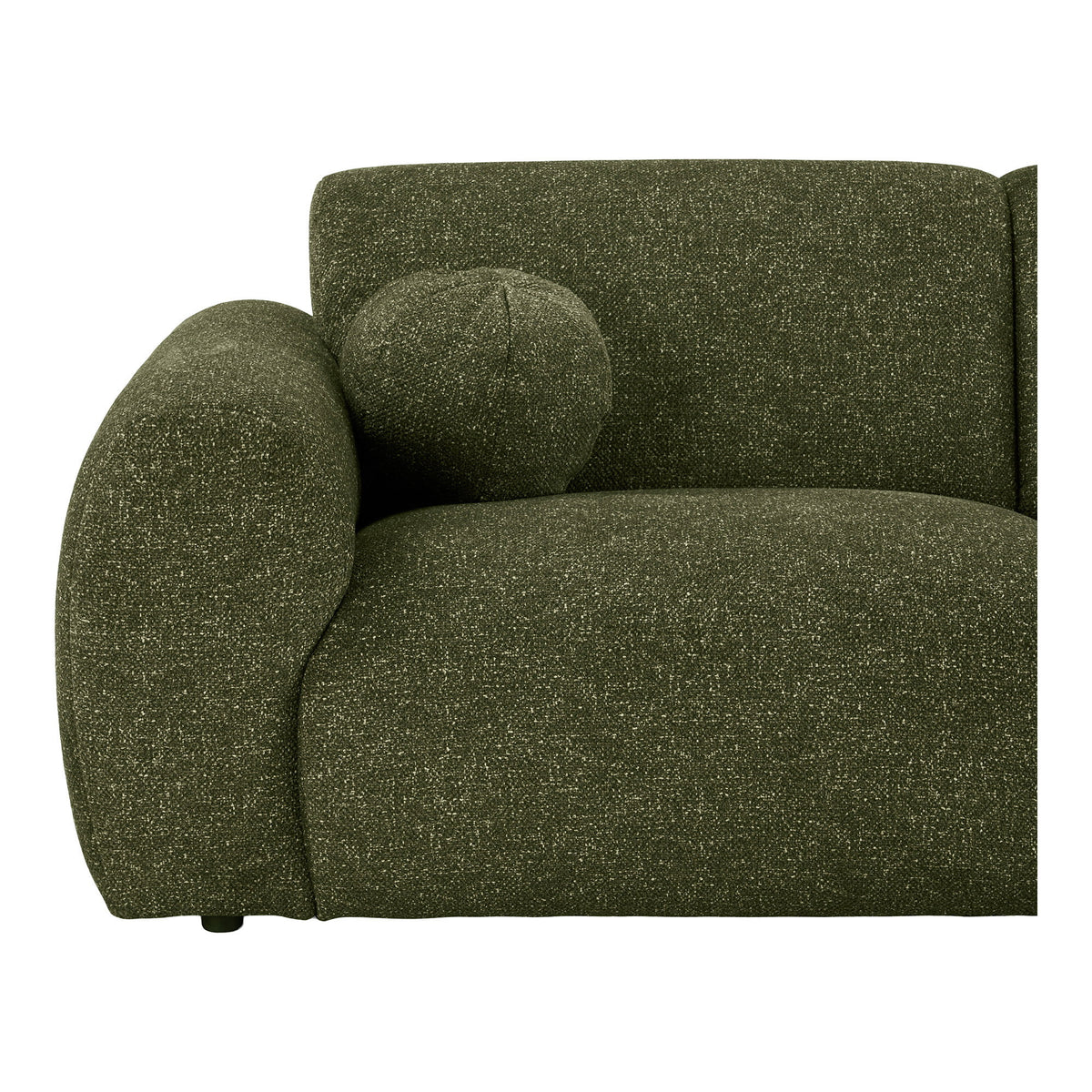 Clyde Loungesofa - Loungesofa Med To  Puder, Højrevendt, Olivengrøn, Hn1425 ⎮ 5713917045631 ⎮ 1301341 