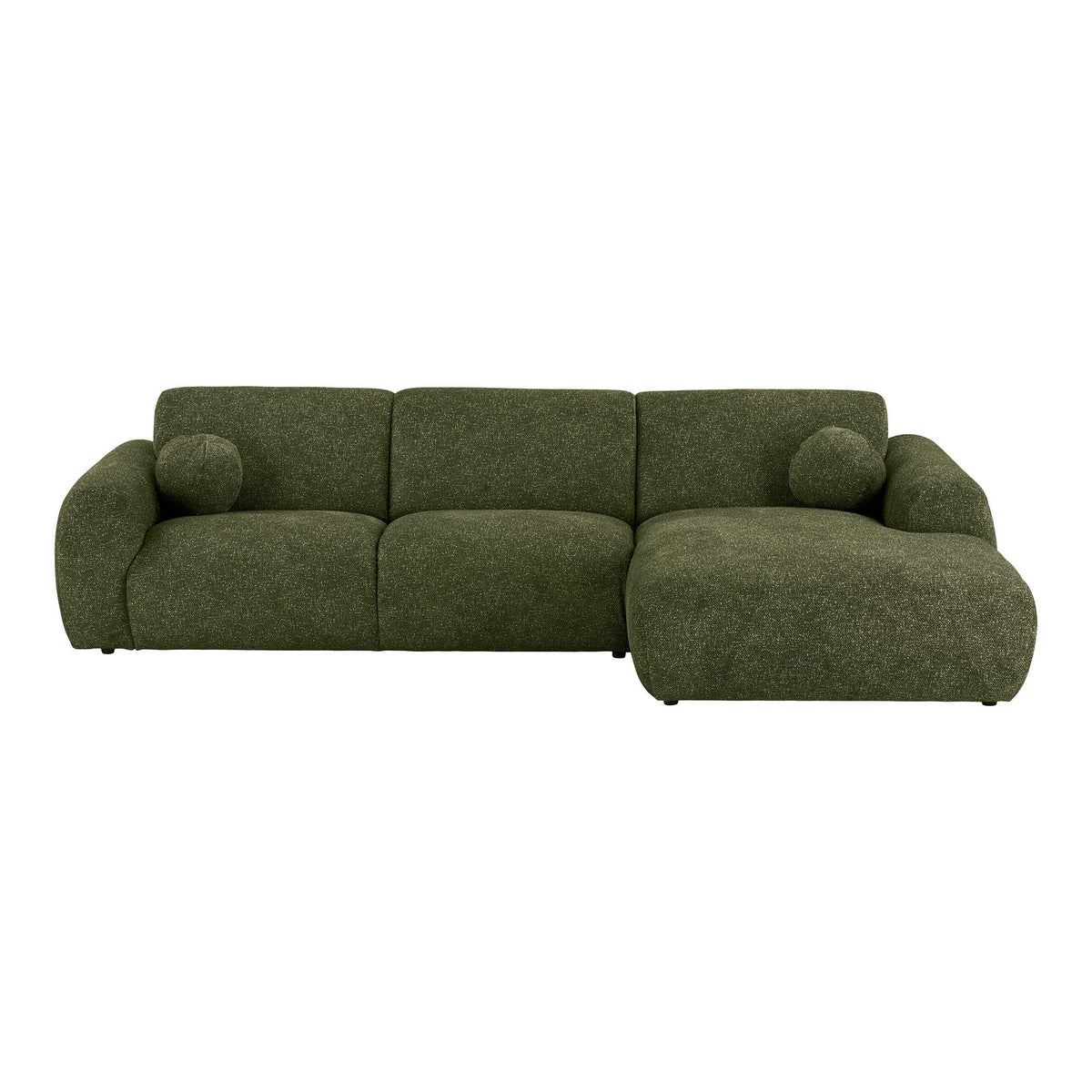 Clyde Loungesofa - Loungesofa Med To  Puder, Højrevendt, Olivengrøn, Hn1425 ⎮ 5713917045631 ⎮ 1301341 