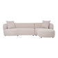 Kingston Sofa - Sofa Med 2 Puder, Højrevendt, Natur, Hn1295 ⎮ 5713917034772 ⎮ 1301353 