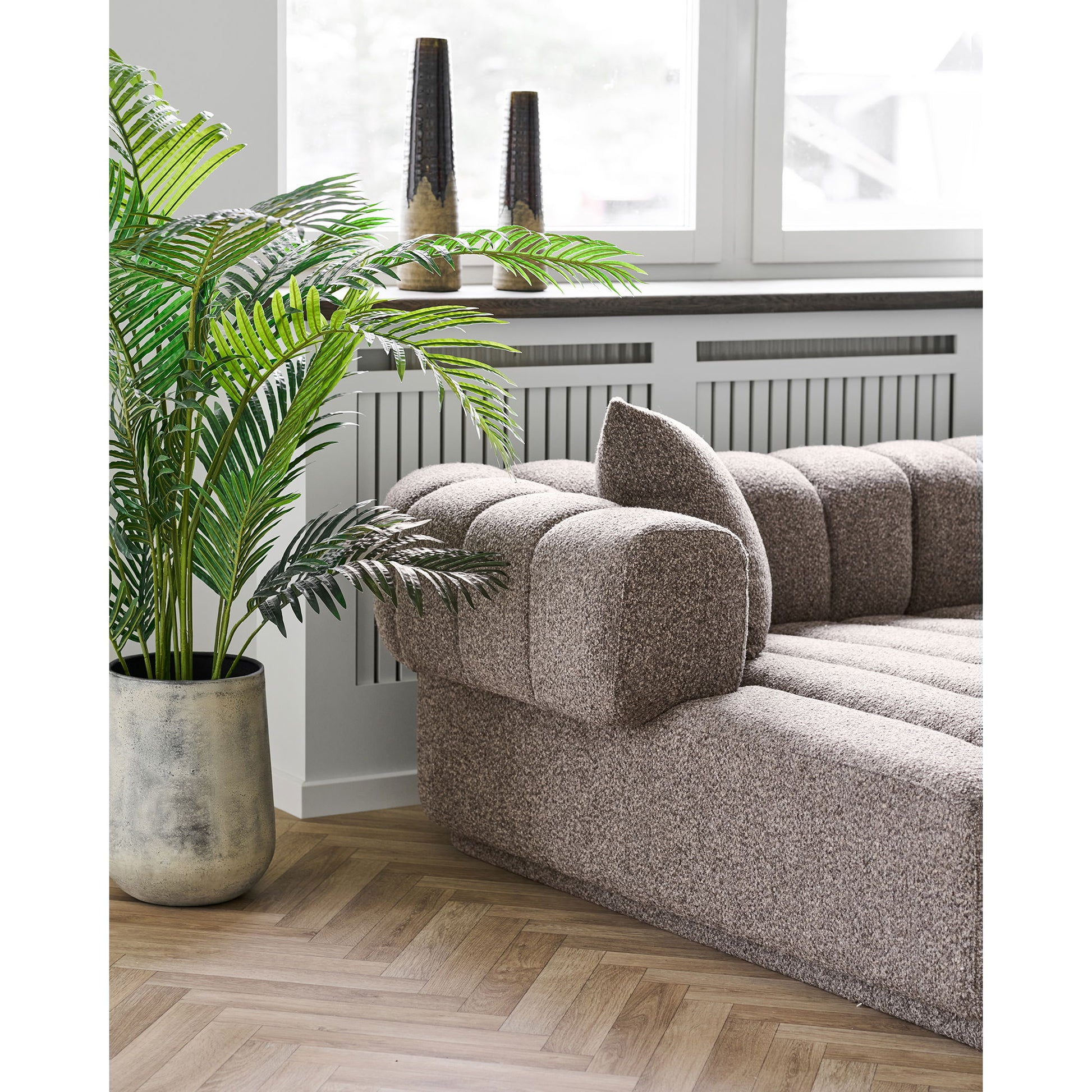 Aurora Loungesofa - Loungesofa Med 3 Puder, Venstrevendt, Brun Hn1296 ⎮ 5713917039692 ⎮ 1301358 