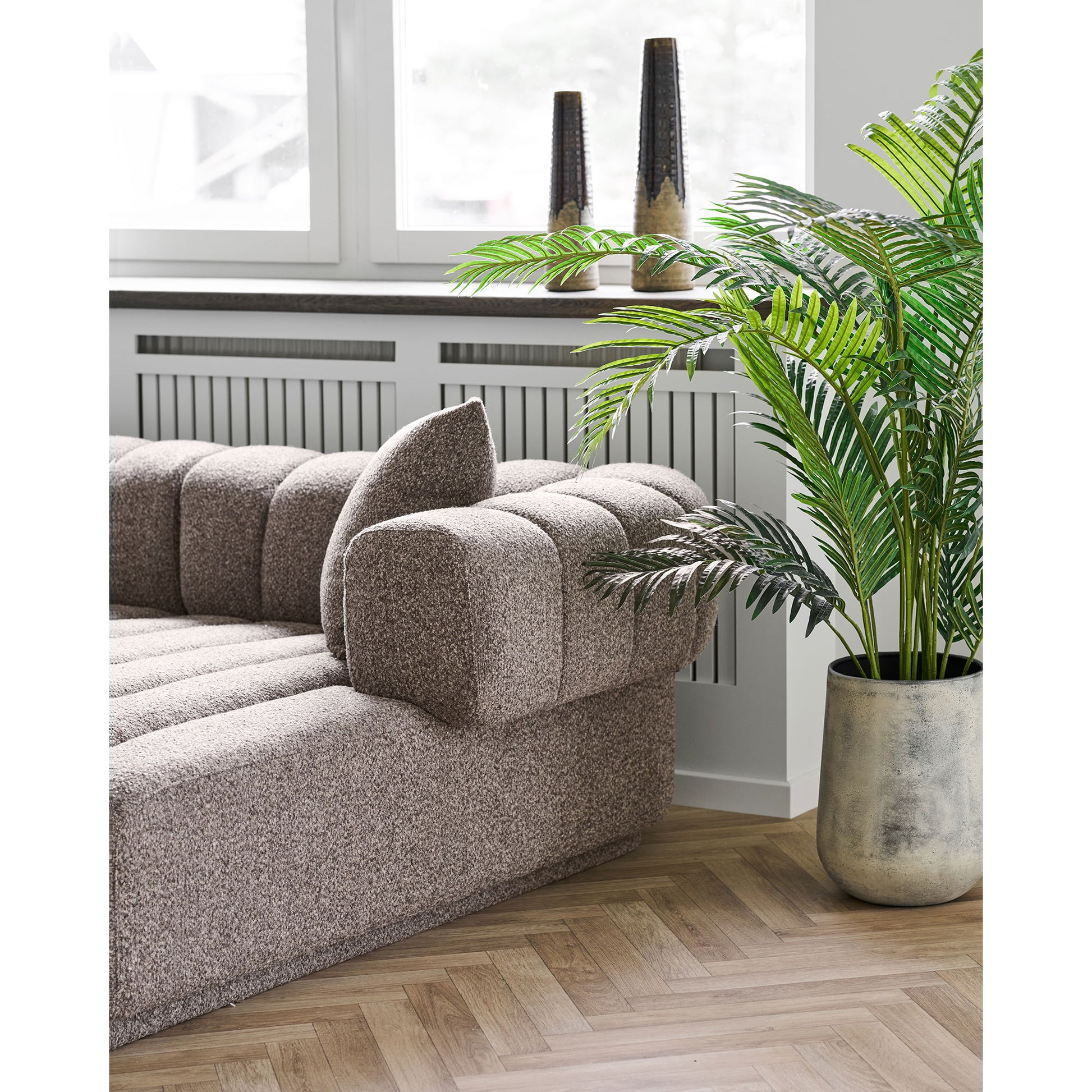 Aurora Loungesofa - Loungesofa Med 3 Puder, Højrevendt, Brun Hn1296 ⎮ 5713917039715 ⎮ 1301359 