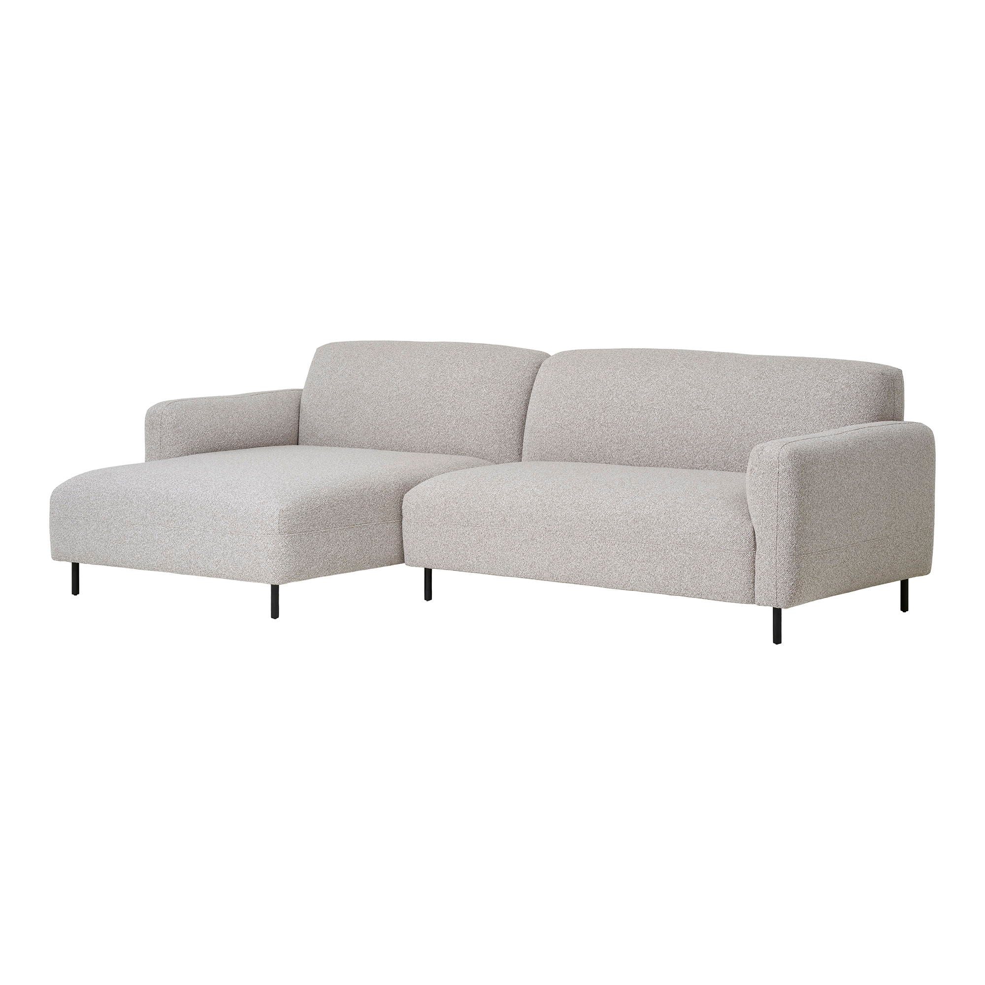 Salvador Loungesofa - Loungesofa, Venstrevendt, Bouclé, Lysegrå, Hn1253 ⎮ 5713917032631 ⎮ 1301366 