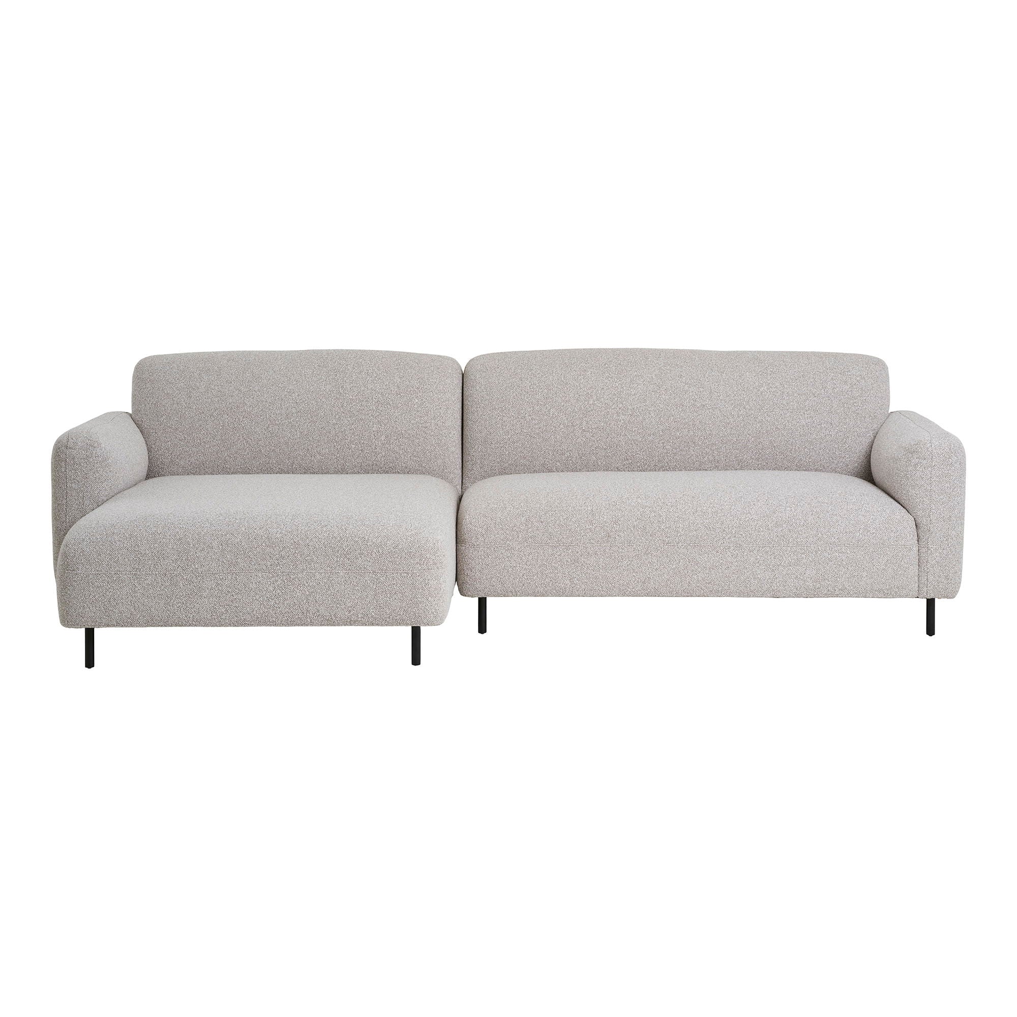 Salvador Loungesofa - Loungesofa, Venstrevendt, Bouclé, Lysegrå, Hn1253 ⎮ 5713917032631 ⎮ 1301366 