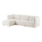 Noor Loungesofa - Loungesofa Med 2 Puder, Venstrevendt, Off-White, Hn1401 ⎮ 5713917043965 ⎮ 1301374 