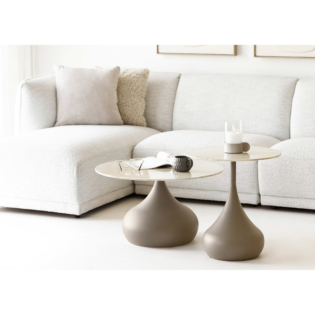 Noor Loungesofa - Loungesofa Med 2 Puder, Venstrevendt, Off-White, Hn1401 ⎮ 5713917043965 ⎮ 1301374 