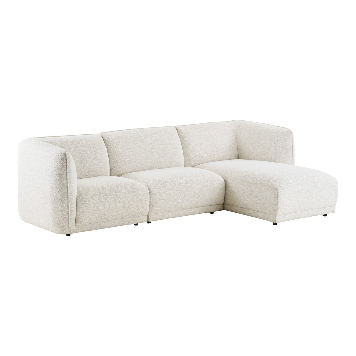 Noor Loungesofa - Loungesofa Med 2 Puder, Højrevendt, Off-White, Hn1401 ⎮ 5713917044009 ⎮ 1301375 
