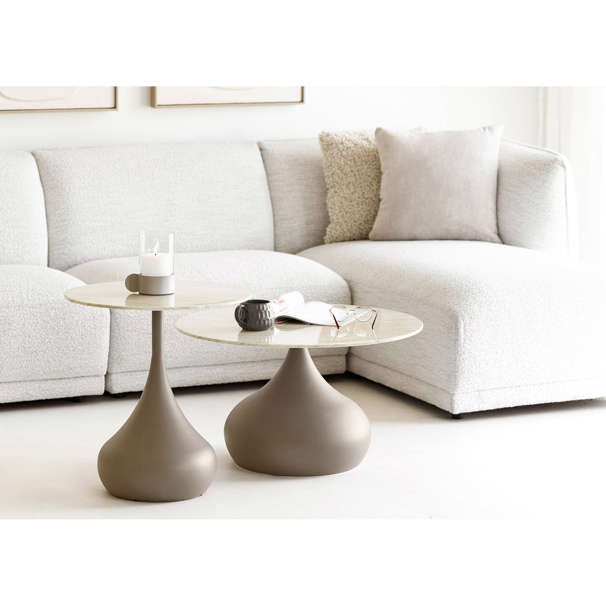 Noor Loungesofa - Loungesofa Med 2 Puder, Højrevendt, Off-White, Hn1401 ⎮ 5713917044009 ⎮ 1301375 