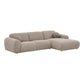 Clyde Loungesofa - Loungesofa Med To Puder, Højrevendt, Sten Grå Hn1405 ⎮ 5713917044313 ⎮ 1301396 