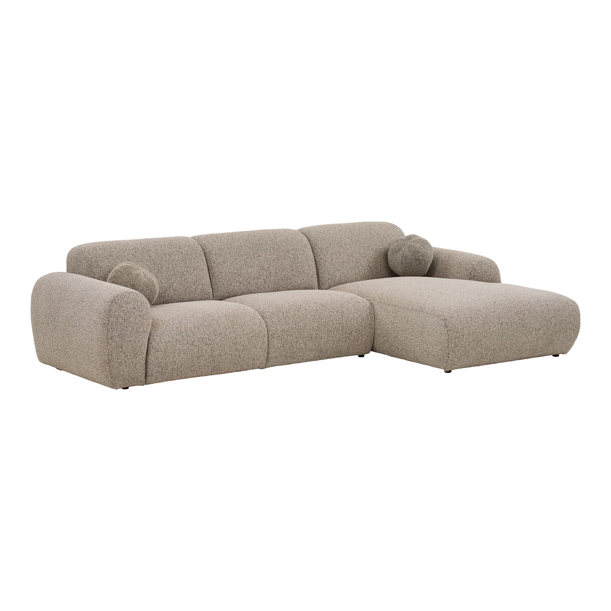 Clyde Loungesofa - Loungesofa Med To Puder, Højrevendt, Sten Grå Hn1405 ⎮ 5713917044313 ⎮ 1301396 
